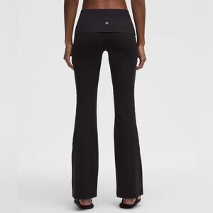 Lululemon groove foldover wide leg size 8 regular length